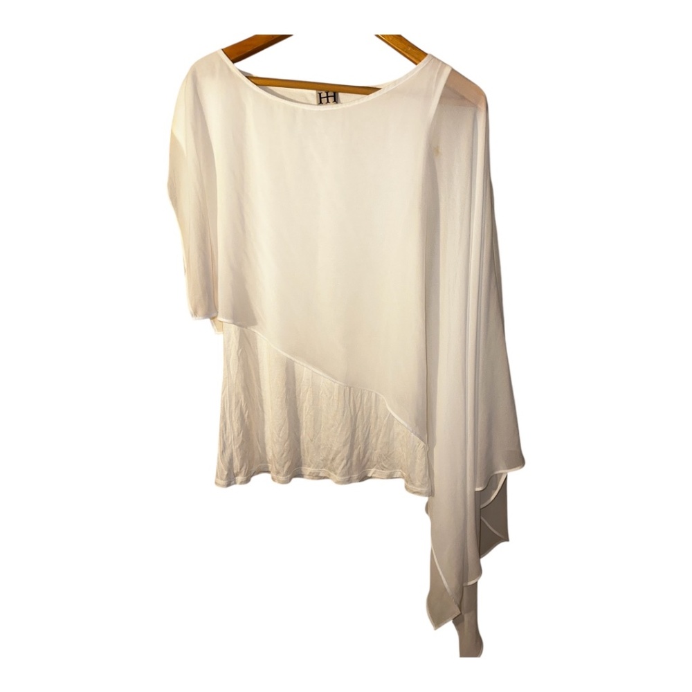White Haute Hippie Tunic Blouse Tank